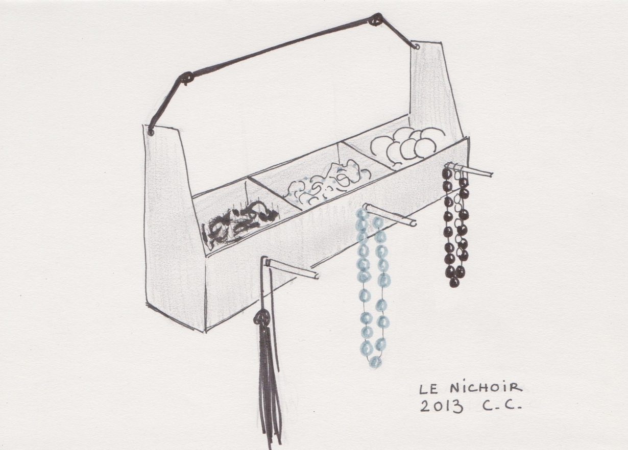 Croquis, Le nichoir, projet 2013 Croquis, Le nichoir, projet 2013