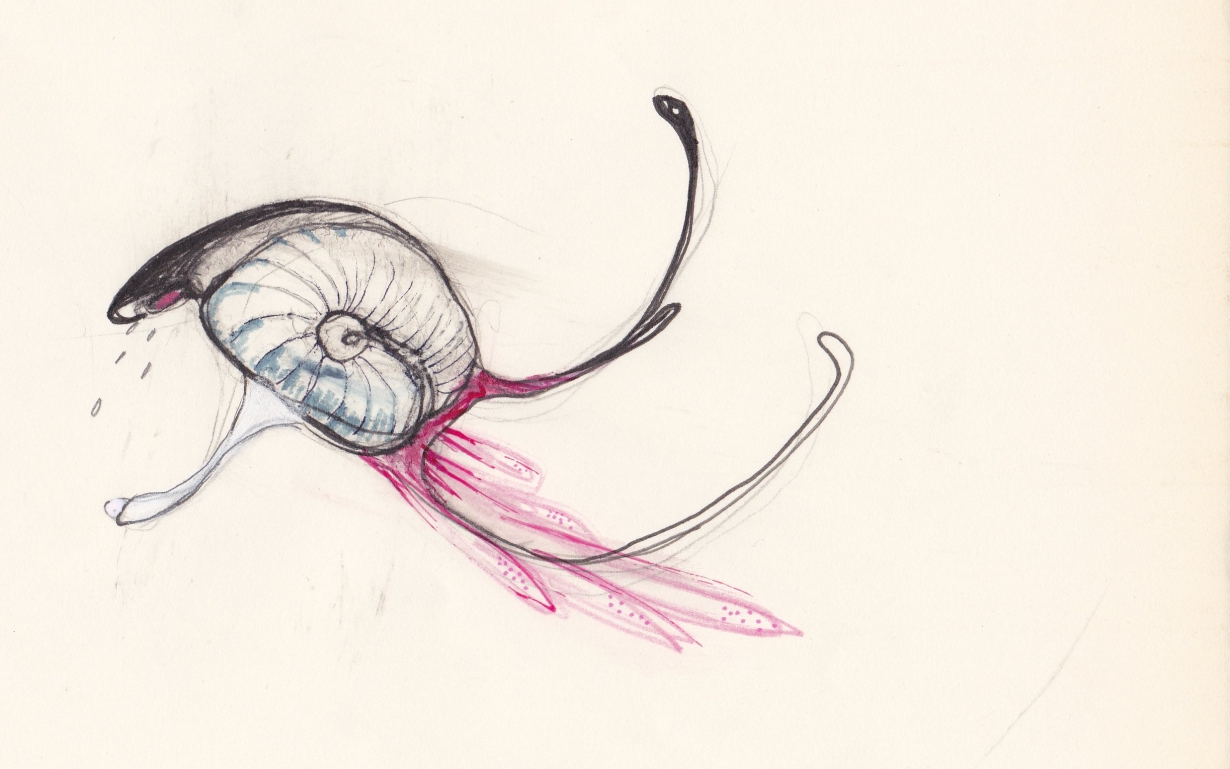 Cargot, gouache et encre de chine, 2010 Cargot, gouache et encre de chine, 2010